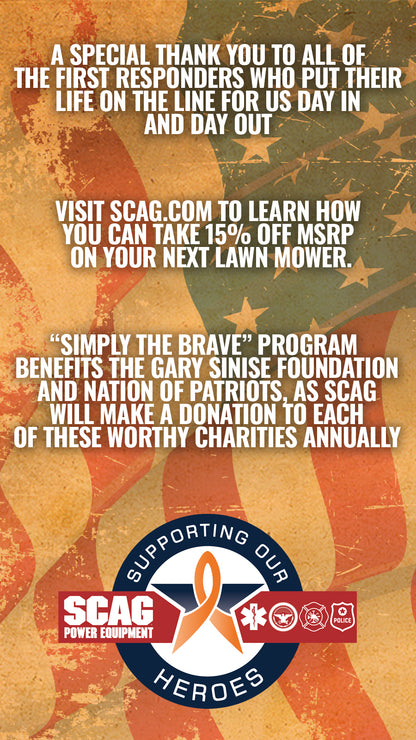 "MILITARY EDITION" -Scag Patriot - Free yourself from those old mower blues!